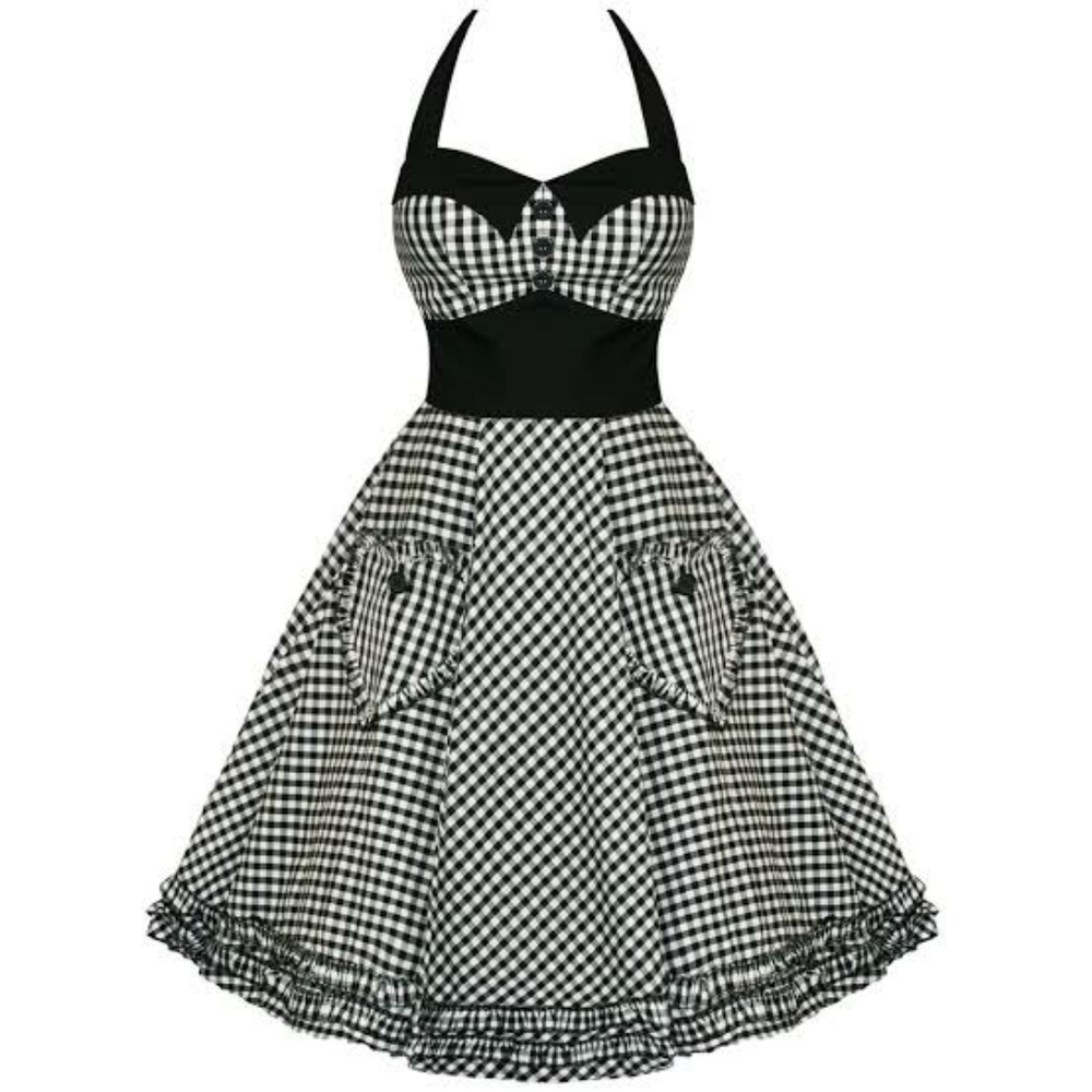 Hell Bunny Salt and Pepper Dress